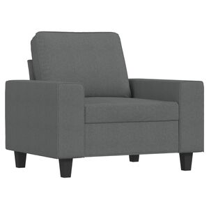 vidaXL Sessel Dunkelgrau 60 cm Stoff
