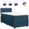 vidaXL Boxspringbett mit Matratze Blau 80x200 cm Samt