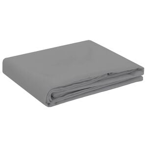 vidaXL Tischdecke Rechteckig Hellgrau 110 x 180 cm Polyester