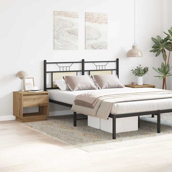 vidaXL Nachttisch 2 pcs Artisan-Eiche 45 x 34 x 44 cm Holzwerkstoff