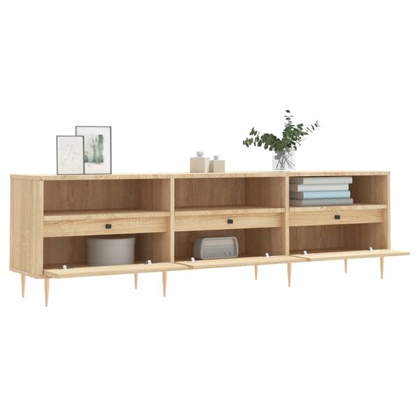vidaXL TV-Schrank Sonoma-Eiche 150x30x44,5 cm Holzwerkstoff