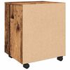 vidaXL Mobiler Aktenschrank mit Rollen Altholz 45x38x54 cm