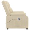 vidaXL Relaxsessel Elektrisch Creme Stoff