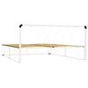 vidaXL Bettgestell Wei&szlig; Metall 160&times;200 cm