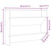 vidaXL Wand-Schuhschrank Sonoma-Eiche 80x18x60 cm Holzwerkstoff