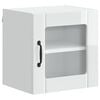 vidaXL Wandglas-Schrank LUCCA Hochglanz Wei&szlig; 40 x 31 x 40 cm