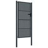 vidaXL Gartentor Anthrazit 100x200 cm Stahl