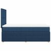 vidaXL Boxspringbett mit Matratze Blau 100x200 cm Stoff