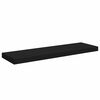 vidaXL Schweberegale 4 Stk. Schwarz 80x23,5x3,8 cm MDF