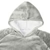 vidaXL Decken-Hoodie Grau XL Fleece und Flanell
