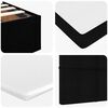 vidaXL Ottoman-Bett mit Matratzen Schwarz 200x200 cm Stoff