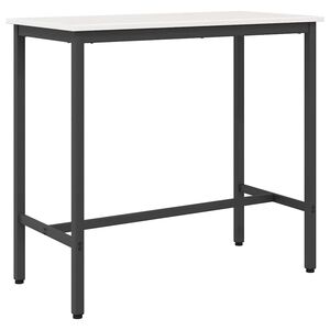 vidaXL Tisch Wei&szlig; 100 x 50 x 91 cm Ingenieure Holz und Stahl