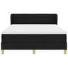 vidaXL Boxspringbett mit Matratze Schwarz 160 x 200 cm Stoff