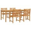 vidaXL Garten Essgruppe 5 stk. Braun Massivholz Akazie