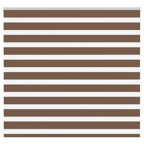 vidaXL Doppelrollo Braun 155x150 cm Stoffbreite 150,9 cm Polyester