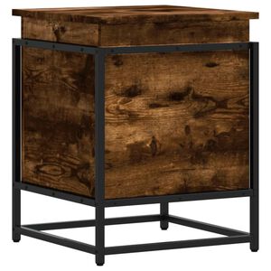 vidaXL Aufbewahrungsbox mit Deckel Räuchereiche 40x40x51,5 cm