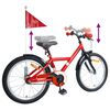 vidaXL Kinderfahrrad 18 Zoll f&uuml;r 5-7 Jahre alt Rot