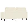vidaXL 2-Sitzer-Sofa Creme 140 cm Samt