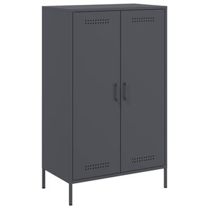 vidaXL Highboard Anthrazit 68x39x113 cm Stahl