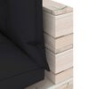 vidaXL Garten-Palettensofa 3-Sitzer mit Kissen Kiefernholz