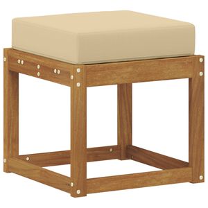vidaXL Outdoor Hocker Bank Massivholz Akazie Natur