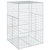 vidaXL Gabione mit Deckel 100x100x150 cm Verzinktes Eisen