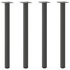 vidaXL Konsolentischbeine 4 Stk. Anthrazit 72-74 cm Stahl