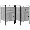 vidaXL Nachttisch 2 Stk. Grau Sonoma 35 x 36,5 x 61 cm Holzwerkstoff
