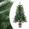 vidaXL K&uuml;nstlicher Weihnachtsbaum mit Beleuchtung & Kugeln 65 cm Gr&uuml;n