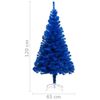 vidaXL Künstlicher Weihnachtsbaum Beleuchtung & Kugeln Blau 120 cm
