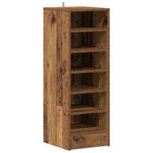 vidaXL Schuhschrank Altholz-Optik 32x35x92 cm Holzwerkstoff
