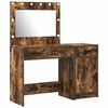 vidaXL Schminktisch 2 pcs Braun 40 x 41 x 75 cm Holzwerkstoff