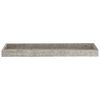 vidaXL Loggia Wandregale 4 Stk. Betongrau 60x15x4 cm MDF