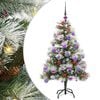 vidaXL K&uuml;nstlicher Weihnachtsbaum Gr&uuml;n und Wei&szlig; 120 cm