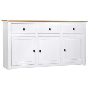 vidaXL Sideboard Wei&szlig; 135x40x80 cm Kiefernholz Panama