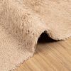 vidaXL Teppich Shaggy Hochflor NAVARRA Beige 120x120 cm Polyester