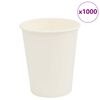 vidaXL Pappbecher 1000 Stk. 8oz 200ml Wei&szlig;