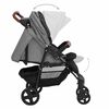 vidaXL 3-in-1 Kinderwagen Hellgrau Stahl