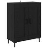 vidaXL Highboard Schwarz Eichen-Optik 69,5 x 34 x 180 cm Holzwerkstoff