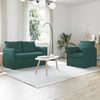 vidaXL Sofa 2 pcs Dunkelgr&uuml;n