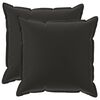 vidaXL Kissenbezug 2 stk. HOUTEN Schwarz 80 x 80 cm Polyester