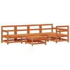 vidaXL Garten-Lounge-Set 7 pcs Wachsbraun Massives Kiefernholz