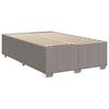vidaXL Boxspringbett mit Matratze Taupe 120x190 cm Stoff