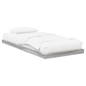 vidaXL Bodenbettrahmen Sonoma 75 x 190 cm Holzwerkstoff