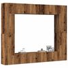 vidaXL 8-tlg. TV-Schrank-Set Wandmontage Altholz-Optik Holzwerkstoff