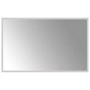 vidaXL LED-Badezimmerspiegel Transparent 80 x 50 cm Geh&auml;rtetes Glas