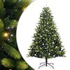 vidaXL K&uuml;nstlicher Klapp-Weihnachtsbaum mit 300 LEDs Gr&uuml;n 240 cm