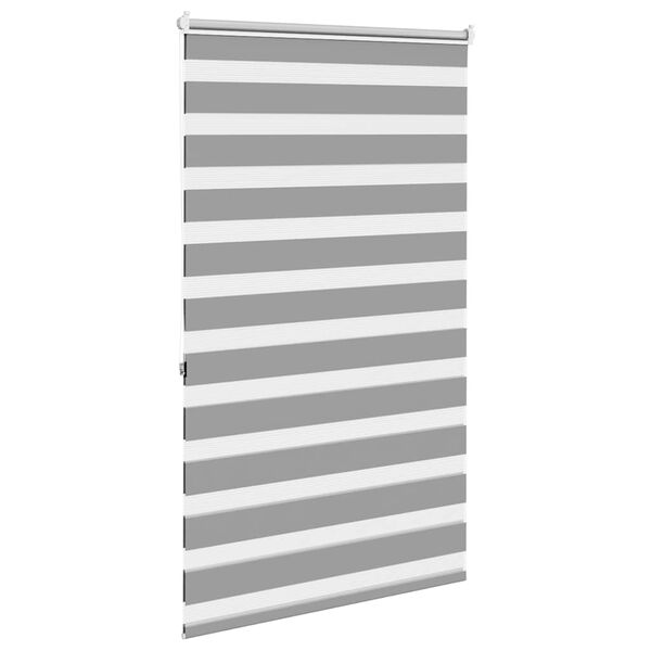 vidaXL Zebra-Rollo 80,9 x 175 cm, Stoffbreite 76,7 cm, grau