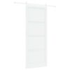 vidaXL Schiebet&uuml;r 93 x 232 cm Holzwerkstoff Wei&szlig;