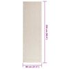 vidaXL Teppich ZIZUR Creme 80x250 cm Jute-Optik Indoor und Outdoor